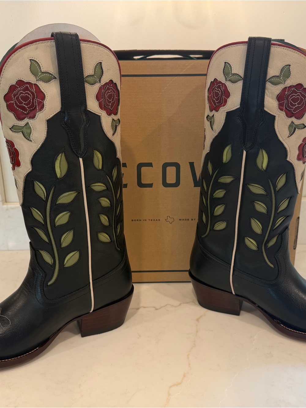 NEW!!! Tecovas ‘Annie’ Roses Cowboy Western Boot Limited Edition size 8-8.5 - Picture 4 of 12